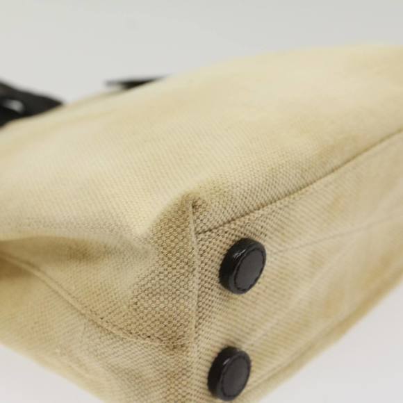 PRADA Hand Bag Canvas Beige Auth cl705 - Picture 11 of 16